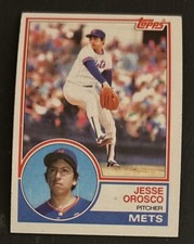 1983 Topps Jesse Orosco Baseball Card #369 Mets Pitcher VG O/C
