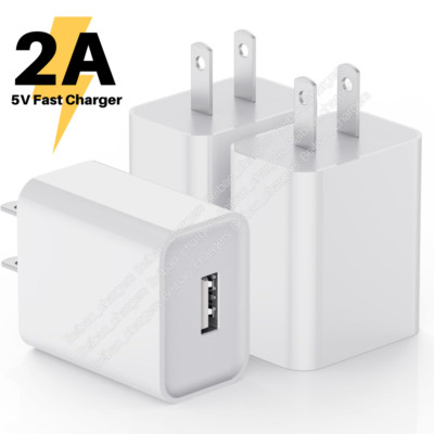 For iPhone 15 14 13 12 11 XR 8 USB Port Wall Charger Head Power Adapter US Plug