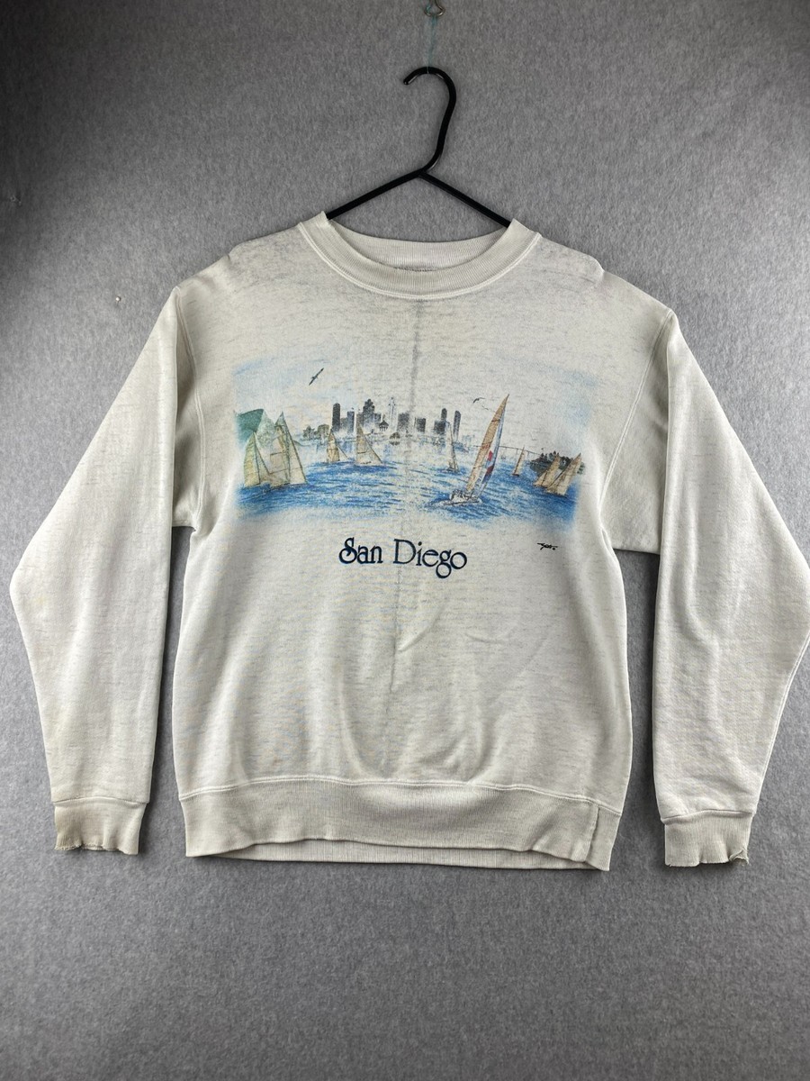 40s 50s VINTAGE ONEITA SWEATSHIRT WHITE