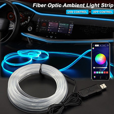 RGB Car Interior Ambient LED Light Strip Invisible Atmosphere Lamp App Control