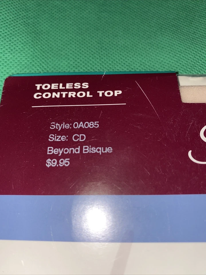 Meia-calça Hanes Silk Reflections tamanho CD OA085 Beyond Bare Toeless Beyond Bisque - Imagem 3 de 4