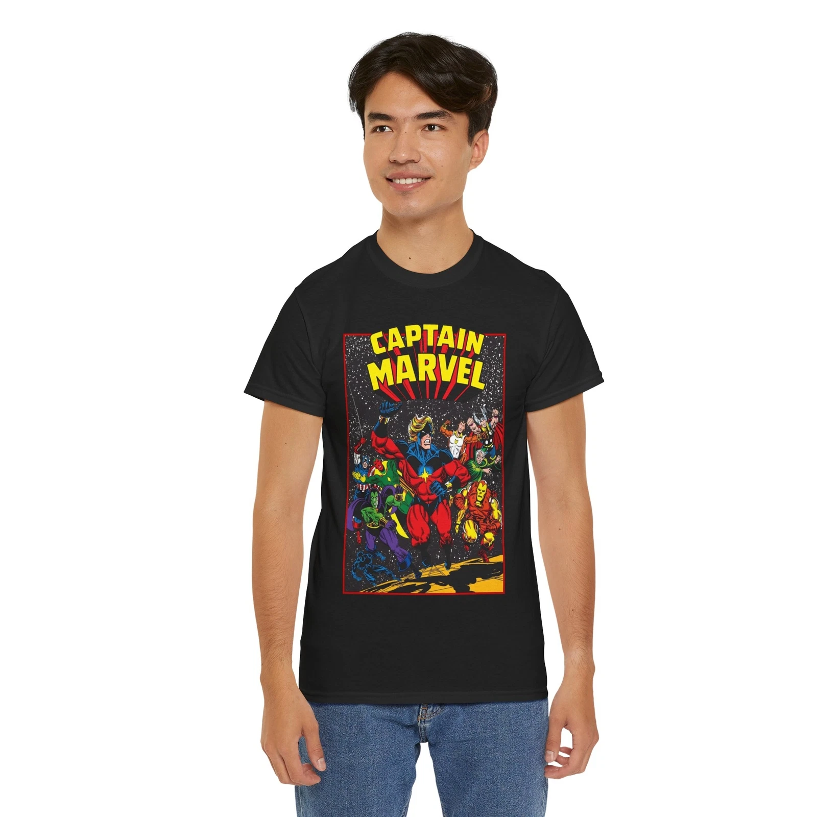 Captain Marvel T-Shirt - Marvel Comics - Jim Starlin Art - Mar-Vell - Kree