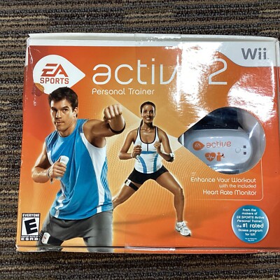 Wii Active 2 Personal Trainer Game Nintendo EA Sports New Open Box Complete