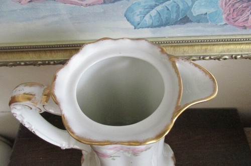 Haviland Limoges France Baltimore Rose Coffee Set Chocolate Pot 4 Cup And Saucer - Picture 16 of 18