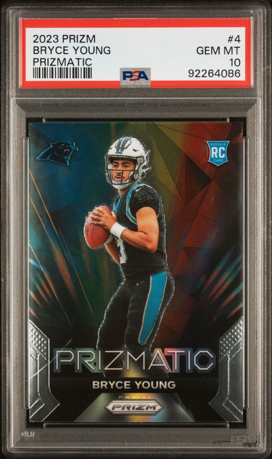 2023 Panini Prizm Bryce Young Prizmatic Insert Rookie Card #4! PSA 10! #1 Pick