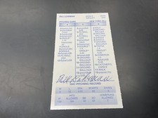 STRAT-O-MATIC Signed Card Debut.1934. Bill Lohrman