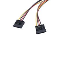 10pcs Power cord 1 split 2 D-type 4Pin to two 15pin large 4Pin to SATA cables