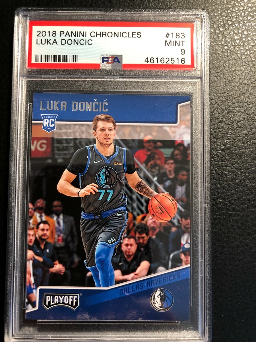 PANINI prizm DONCIC ドンチッチ  ルーキー PSA9 rc 2018 Panini Chronicles #183 Luka Doncic Playoff RC Rookie