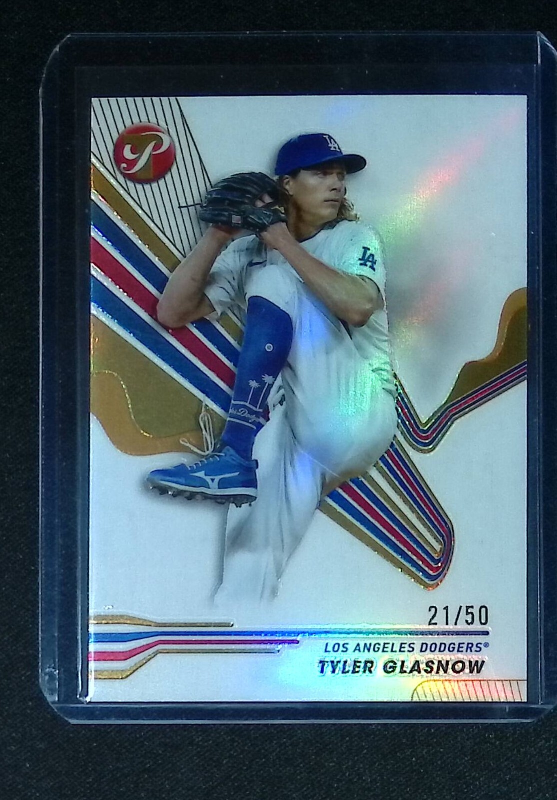 2024 Topps Pristine Tyler Glasnow Gold Refractor /50 #249 Los Angeles Dodgers