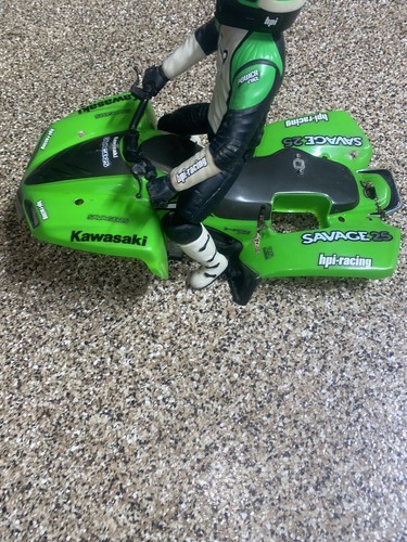 Kawasaki Savage 25 RC HPI Atv Rider and body For Traxxas Tmaxx - Picture 5 of 16