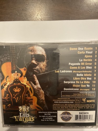 LUIS VARGAS URBANO BRAND NEW 2007 jewel case has 2 cracks - Picture 7 of 10