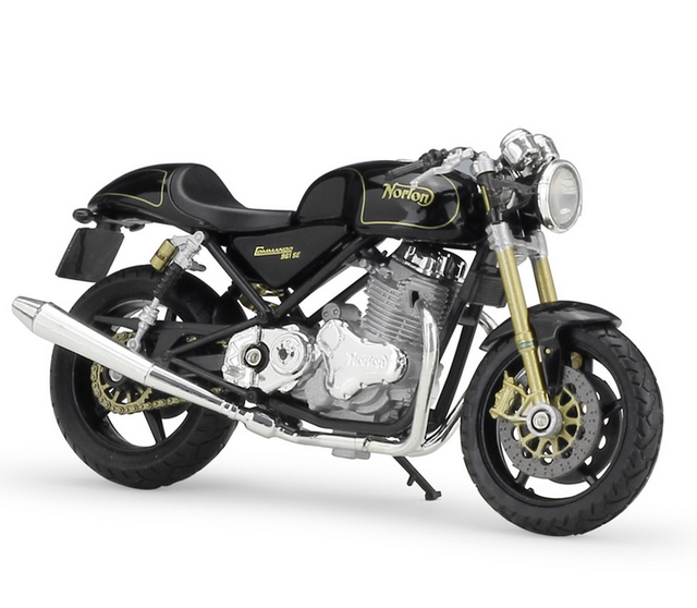 Welly 2010 Norton Commando 961 SE 12818 Black, 1:18 Die ...