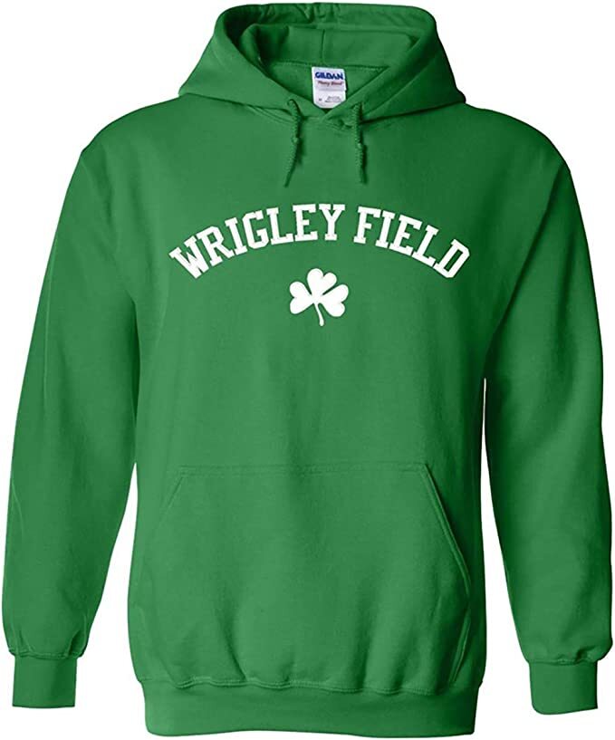Wrigley Field Irish Green Pullover Hoodie