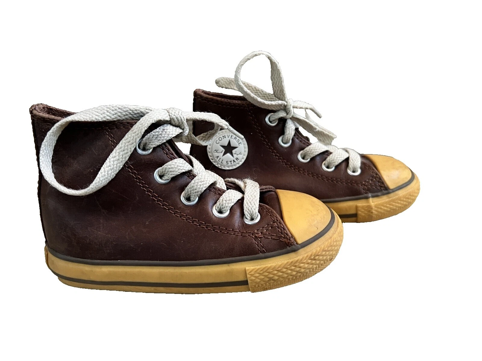 Converse Brown Leather Upper Shoes
