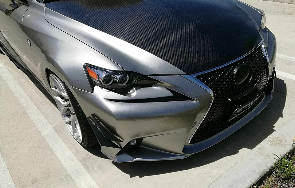 Difusor labial parachoques delantero universal aletas divisorias alerón Canards barbilla de valencia Foto 2 de 4