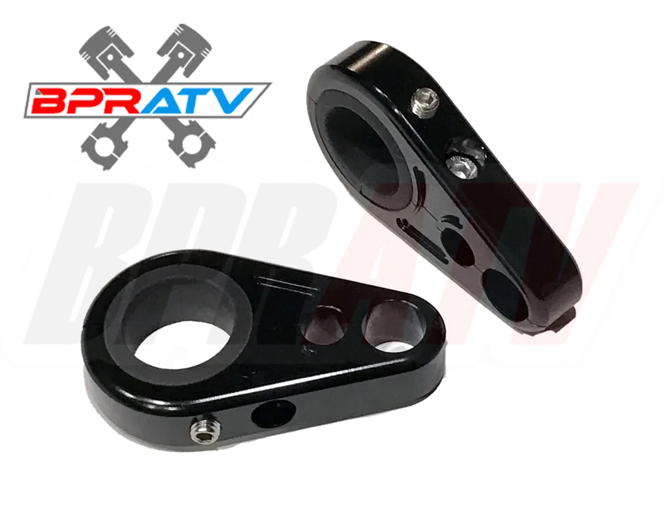Abrazaderas de línea de freno delanteras Billet negras de brazo en A Yamaha YFZ450 YFZ450R YFZ450X YFZ 450 Foto 2 de 4