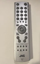 JVC RM-C1880 OEM Original TV Television Replacement Remote Control Tested Silver