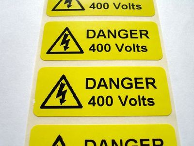USA WARNING看板 Amazon.com: Danger High Voltage Sign, 7