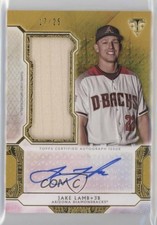 2018 Topps Triple Threads Single Jumbo Relics Gold 17/25 Jake Lamb Auto 1u3