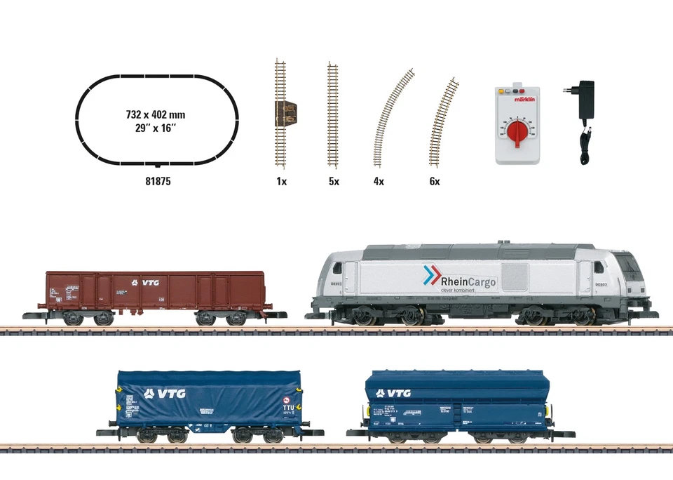 Märklin Spur Z 81875 Startpackung moderner Güterverkehr