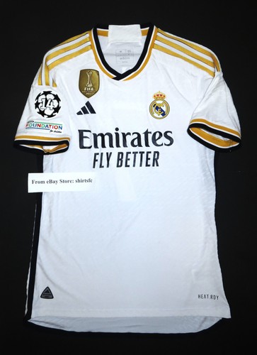 2023-2024 Adidas Authentic Real Madrid Vinicius Jr. UCL Jersey Shirt Kit IA5139
