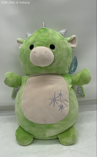 Hug Mees von Squishmallows Thayer der grüne Drache 18 Zoll Plüschtier mit Anhänger