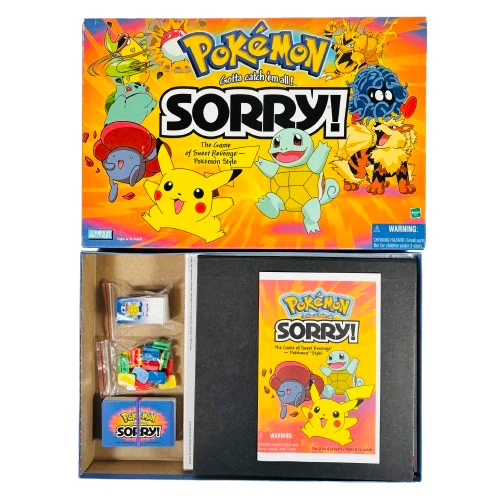 Покемон Извините! Настольная игра от Parker Brothers Hasbro 2000 винтаж  - Изображение 3 из 4