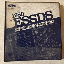 1980 Ford Emission Systems Schematics and Diagnostic Specifications OEM BINDER