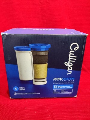CULLIGAN (4 PACK) 5-stage Filter Replacements For Zero Water Pitcher ZEROF04