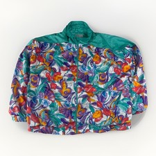 Vintage Lavon By Cheerful Corp. Women's Floral Print Windbreaker Jacket Size L