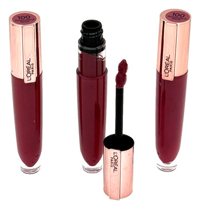 Loreal Paris Glow Paradise Tinted LipBalm-in-Gloss 100 MADEMOISELLE MAUVE 3 PACK