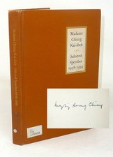 1959 Signed Madame Chiang Kai-shek Speeches Mayling Soong Chiang China FirstLady