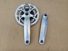 Guarnitura mtb tripla S Works vintage anni 90 specializzata 175mm 42/32/22 argento Giappone