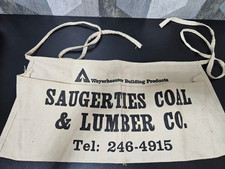 Vintage Saugerties Coal Lumber Co NY Weyerhaeuser Advertising Work Apron