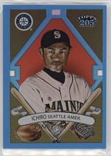 2010 Topps Tribute Topps 205 Blue 268/399 Ichiro Suzuki Ichiro #77 HOF 08t3