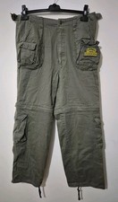 Vintage Camel Trophy Cargohose Herren Medium Khaki Knopf Reißverschluss Adventure Wear 34x30