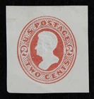 CKStamps: US Cut Square Stamps Collection Scott#U149 Unused H NG Crease