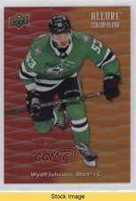 2023-24 Upper Deck Allure Color Flow Red Orange Wyatt Johnston #CF-14 READ 1j01