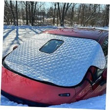 Car Windshield Cover for Ice and Snow, 72.83" 38.58" Weatherproof Car Silver