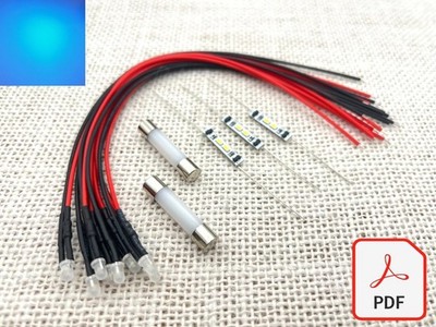 SONY STR-V5 STR-V6 STR-V7 LED lamps lights bulbs replacement upgrade kit BLUE