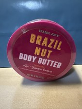 Trader Joe s Brazil Nut Body Butter 8 oz Acai Guarana Extracts Salted Caramel Pi