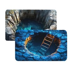 Optical Illusion Rug Non-slip Carpet 3D Hole Rug for Entrance Kitchen in style