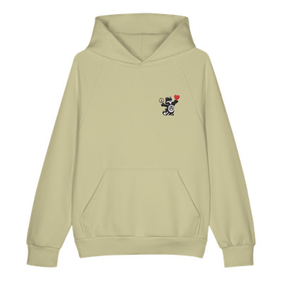 Peace Love and Anarchy - Embroidered Unisex Super Heavyweight Hoodie 