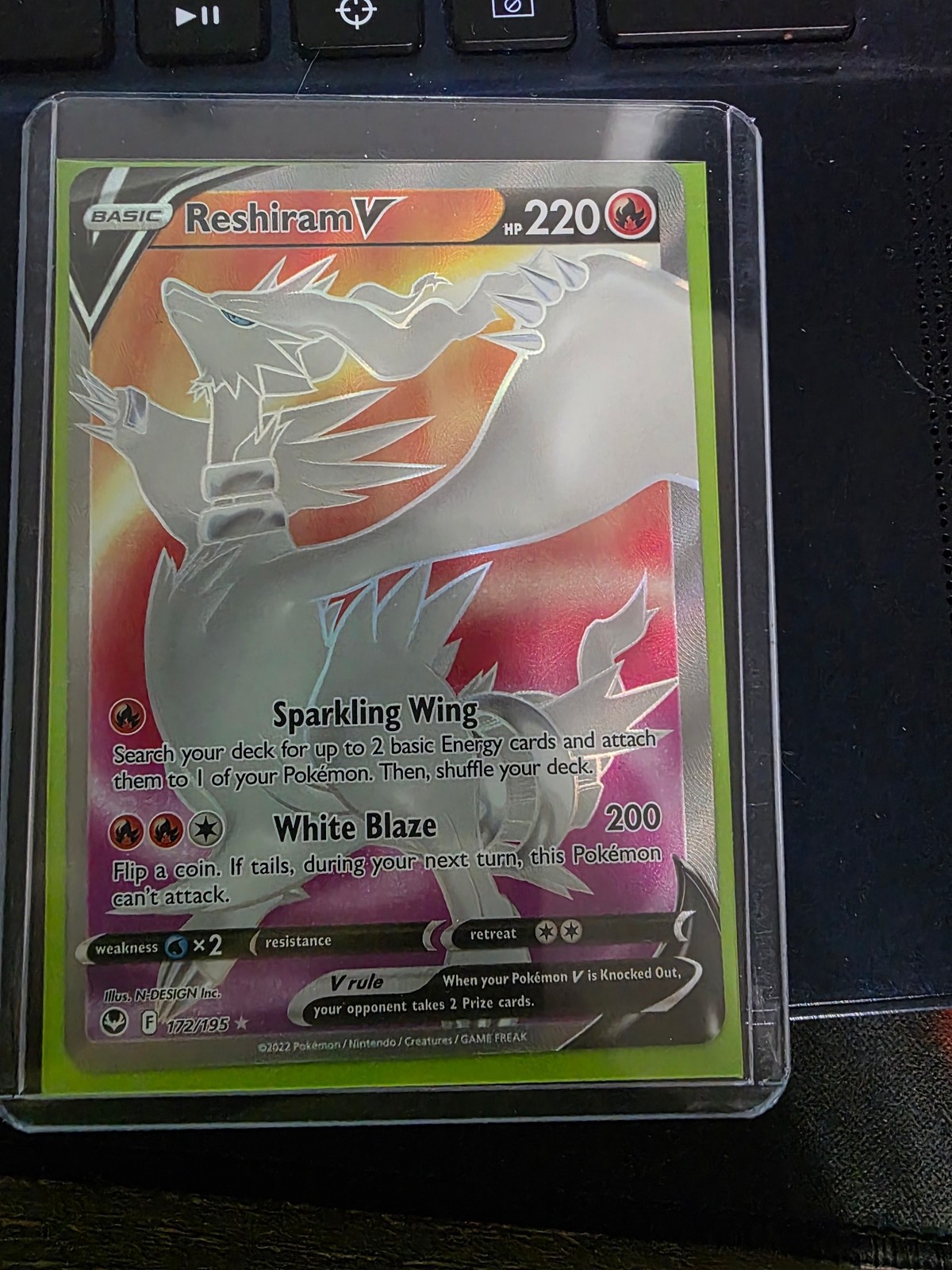 SWSH12: Silver Tempest #172/195 Reshiram V (Full Art)