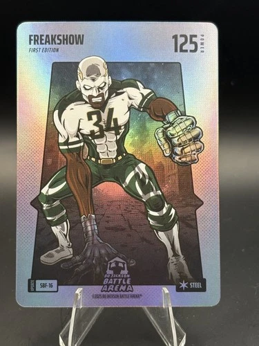 Bo Jackson Battle Arena Giannis Freakshow STEEL Silver Battlefoil SBF-16 1st Ed