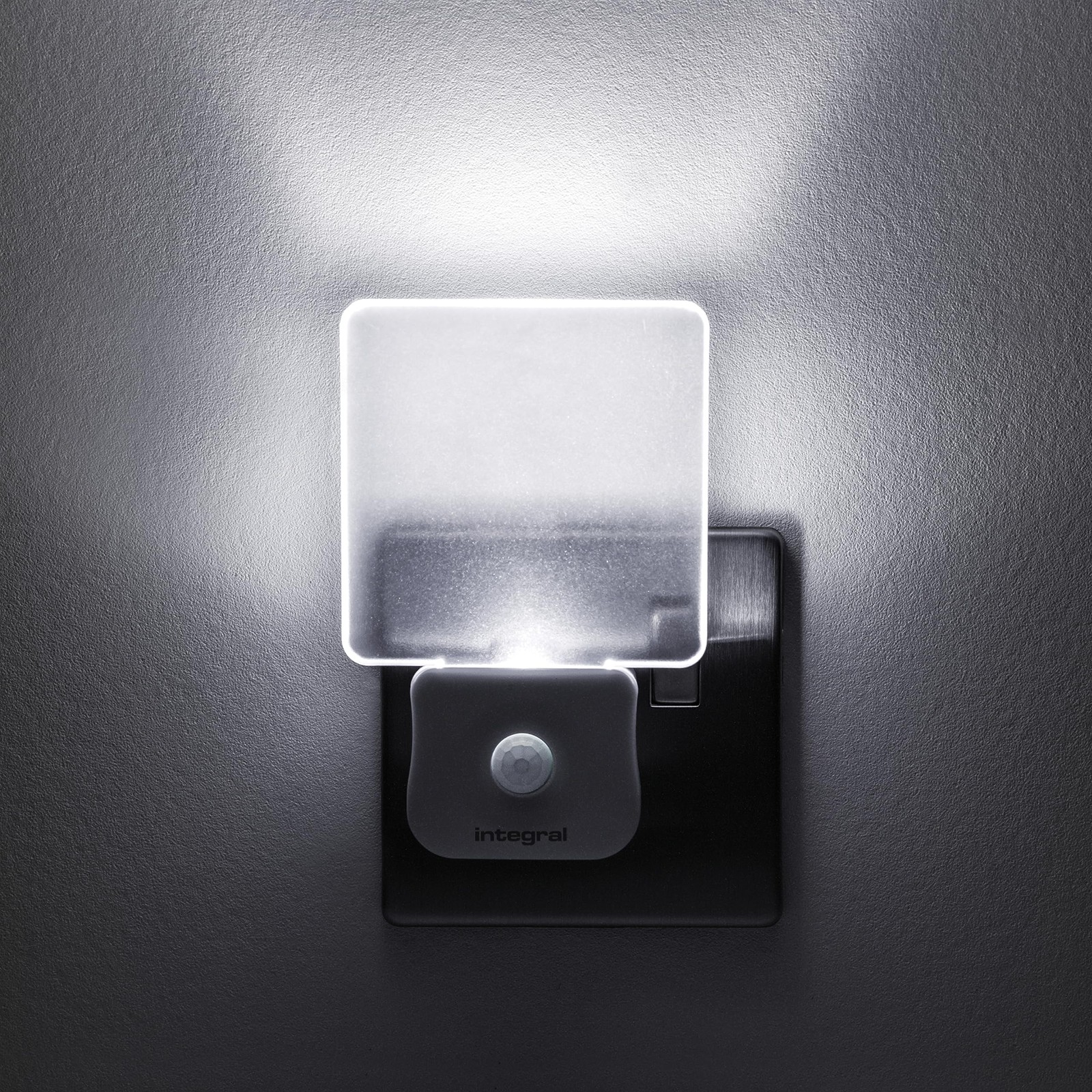 Integral LED Plug-In Motion Sensor Night Light | Auto 2 Pack, Transparent