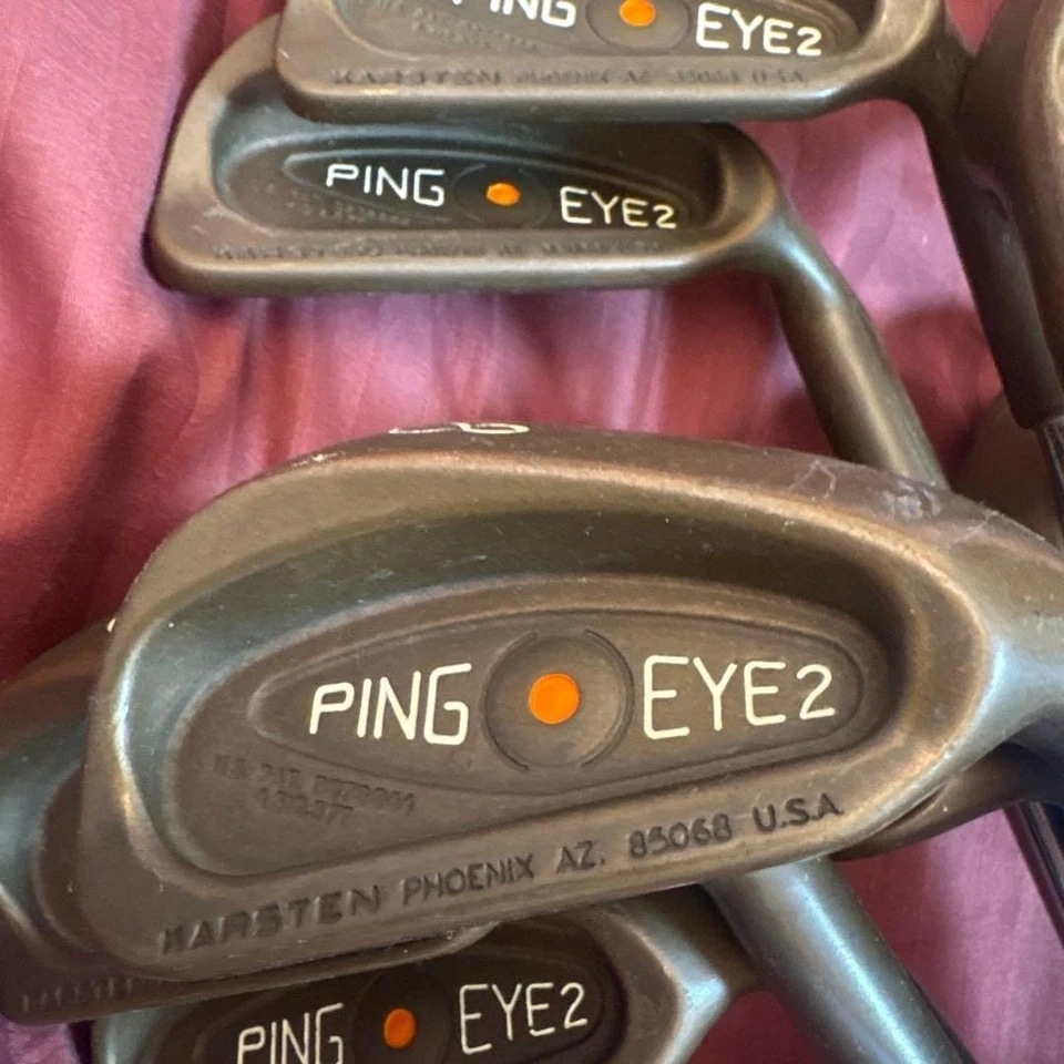 Ping Eye2 Beryllium Copper Orange Dot Iron Set #3-9,W,S (9Clubs)/ZZ Lite Shaft - Image 2 of 4
