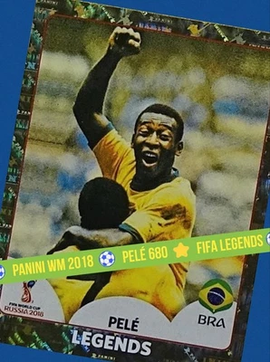 Panini WM 2018 Russland ⚽ FIFA WORLD CUP 🏆⚽🏃 Pelé 680 ⭐ FIFA Legends ⚽Top !!! - Bild 1 von 3