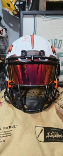 John Elway & Terrell Davis Autographed Full Size Lunar Speed F/S Broncos Helmet