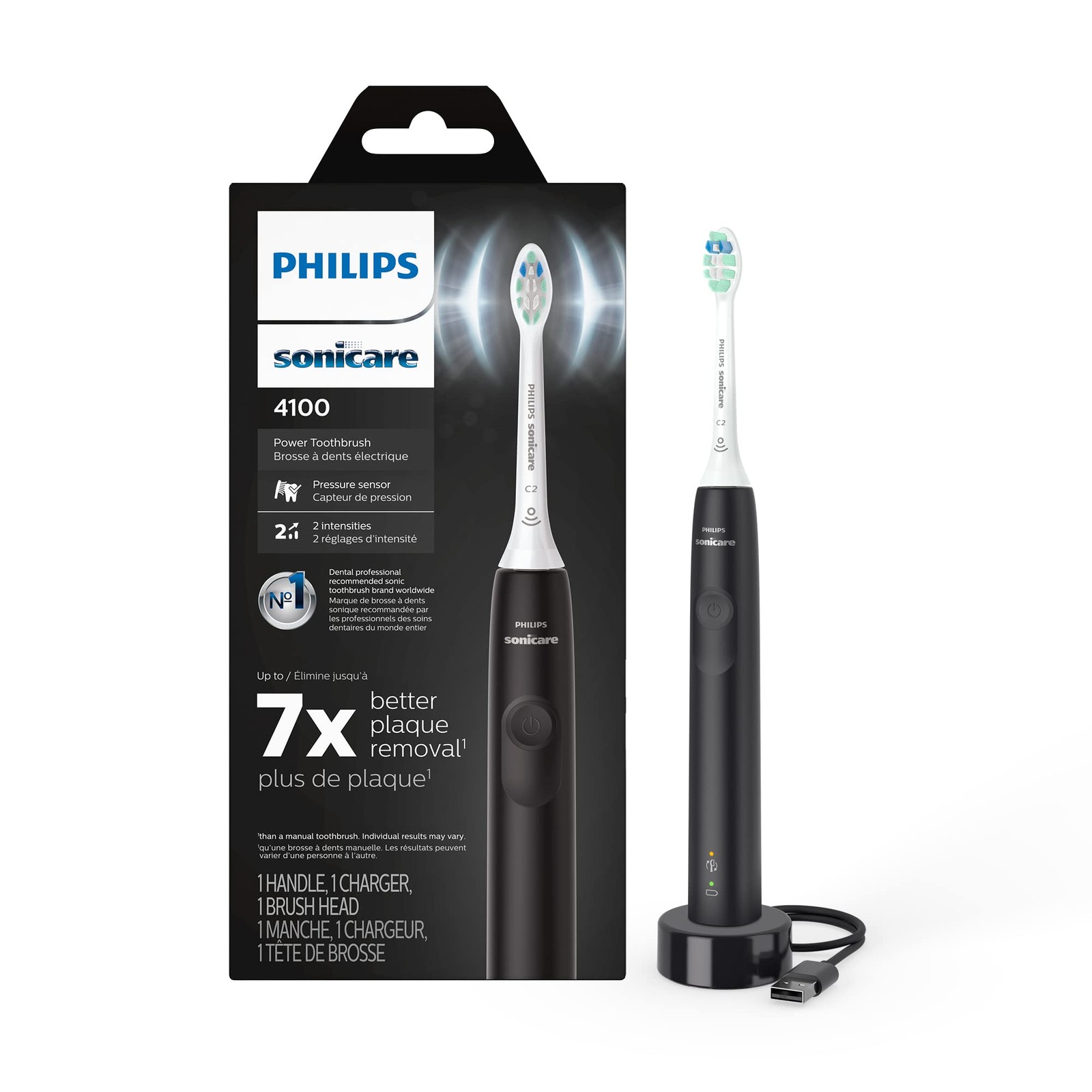 Electric Toothbrush Sonic Deep Clean Pressure Sensor Recharg